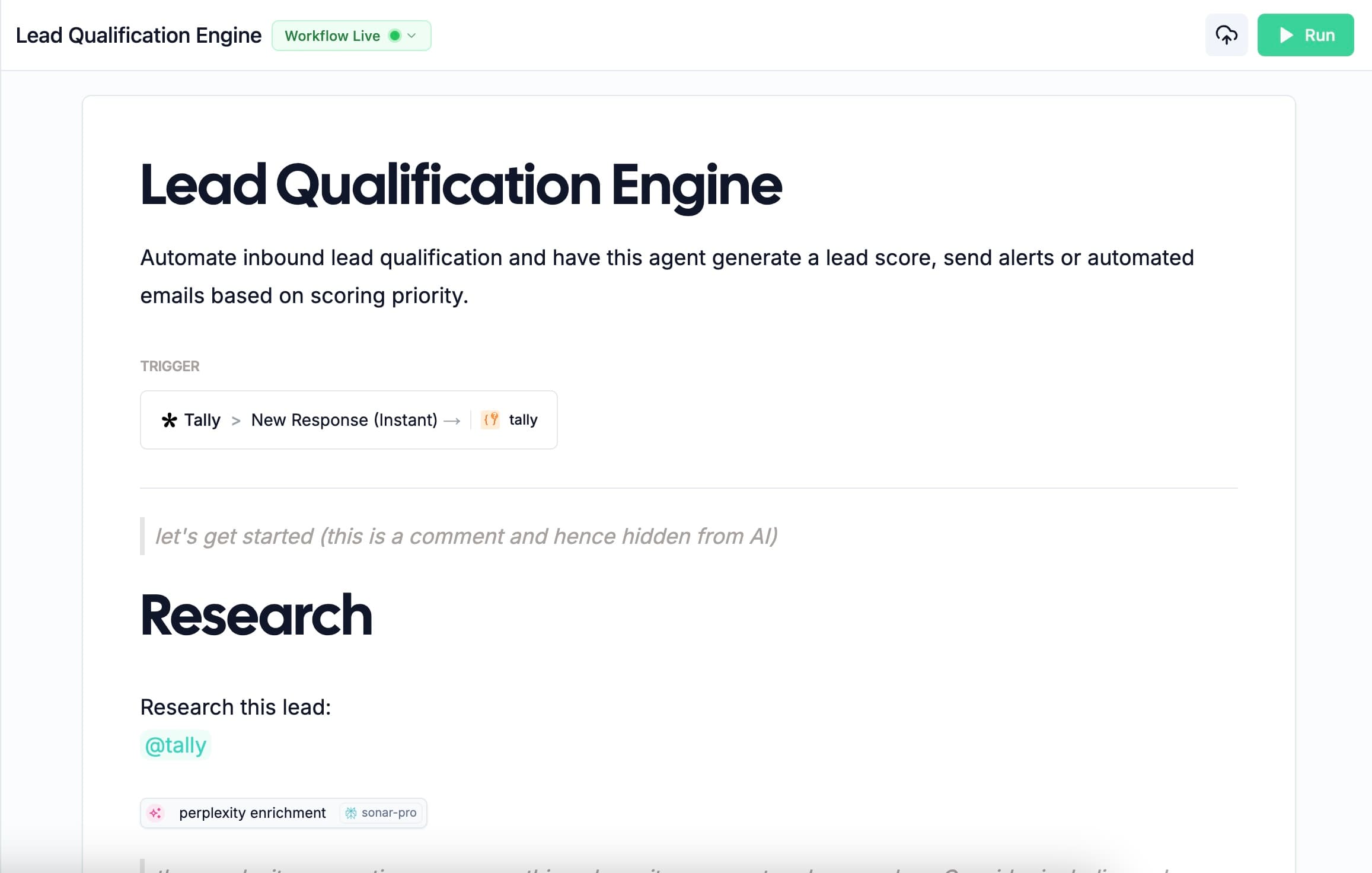 Output file preview